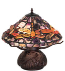 Meyda 17" High Dragonfly Agata Table Lamp- 261252