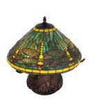 Meyda 17" High Tiffany Dragonfly Table Lamp - 261256