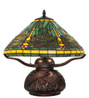 Meyda 17" High Tiffany Dragonfly Table Lamp - 261256