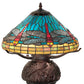 Meyda 17" High Tiffany Dragonfly Table Lamp - 261259