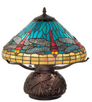 Meyda 17" High Tiffany Dragonfly Table Lamp - 261259