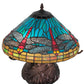 Meyda 17" High Tiffany Dragonfly Table Lamp - 261259