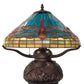 Meyda 17" High Tiffany Dragonfly Table Lamp - 261259