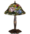 Meyda 17"H Tiffany Rosebush Accent Lamp 26321