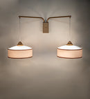 Meyda 48" Wide Cilindro Duet 2 Light Wall Sconce 263276