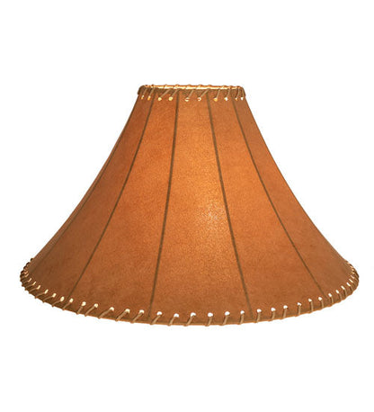Meyda 20" Wide X 13" High Faux Leather Tan Hexagon Shade '26353