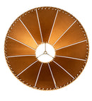 Meyda 20" Wide X 13" High Faux Leather Tan Hexagon Shade '26353