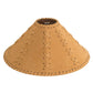 Meyda 18" Wide Faux Leather Tan Hexagon Shade '26355