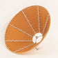 Meyda 18" Wide Faux Leather Tan Hexagon Shade '26355