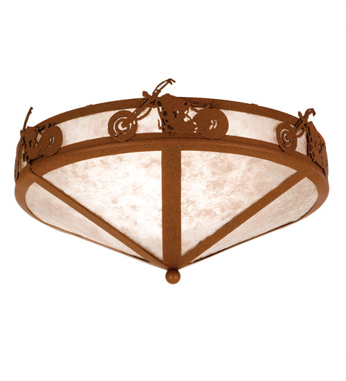 Meyda 16"W Motorcycle Flushmount 26393