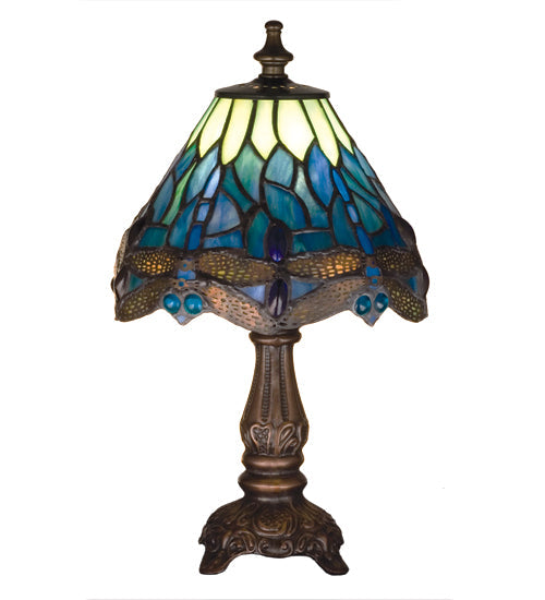 Meyda 11.5"H Tiffany Hanginghead Dragonfly Mini Lamp '26613