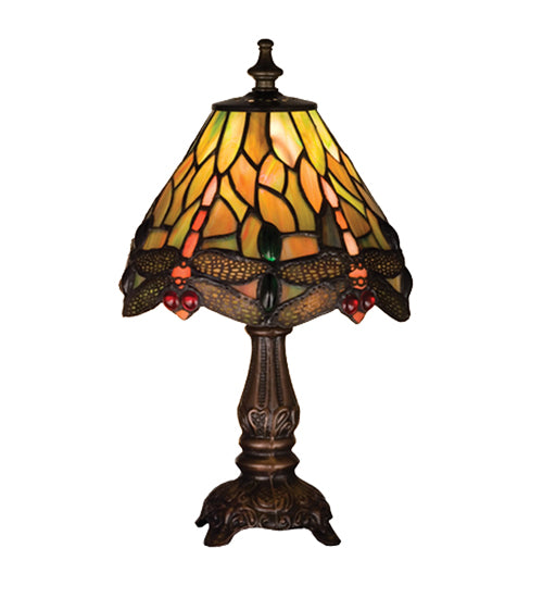 Meyda 11.5"H Tiffany Hanginghead Dragonfly Mini Lamp '26613