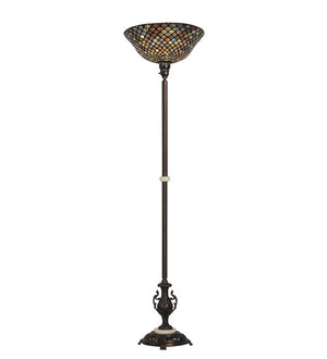 Meyda 70"H Tiffany Fishscale Torchiere 26626