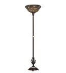Meyda 70"H Tiffany Fishscale Torchiere 26626
