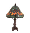 Meyda 13" High Tiffany Poinsettia Mini Lamp '26633