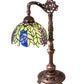 Meyda 19"H Tiffany Honey Locust Desk Lamp- 27167