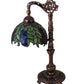 Meyda 19"H Tiffany Honey Locust Desk Lamp- 27167