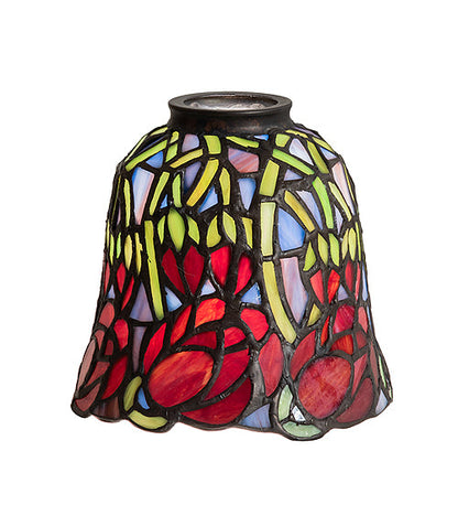 Meyda 5"W Red Rosebud Shade '27247