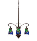 Meyda 24" Wide Iris 3 Light Chandelier 27412