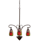 Meyda 23"W Rosebush 3 LT Chandelier 27414