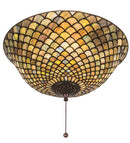 Meyda 16"W Tiffany Fishscale Flushmount '27437