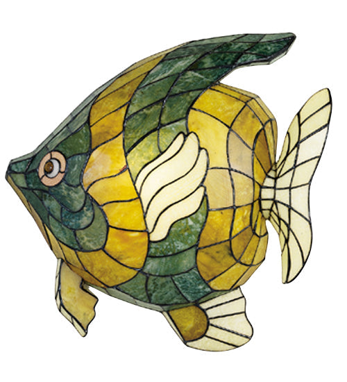 Meyda 19"W Jadestone Angel Fish Wall Sconce 27572