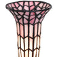 Meyda 8" High Stained Glass Pond Lily Victorian Accent Lamp - 27680