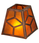 Meyda 5"Sq Diamond Craftsman Shade '27880