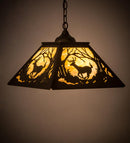 Meyda 16"Sq Deer at Dawn Pendant 27902