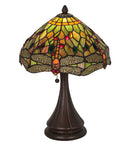 Meyda 18"H Tiffany Hanginghead Dragonfly Accent Lamp - 28460