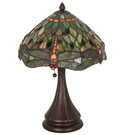 Meyda 18"H Tiffany Hanginghead Dragonfly Accent Lamp - 28460