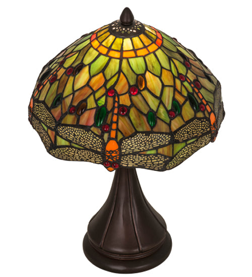 Meyda 18"H Tiffany Hanginghead Dragonfly Accent Lamp '28460