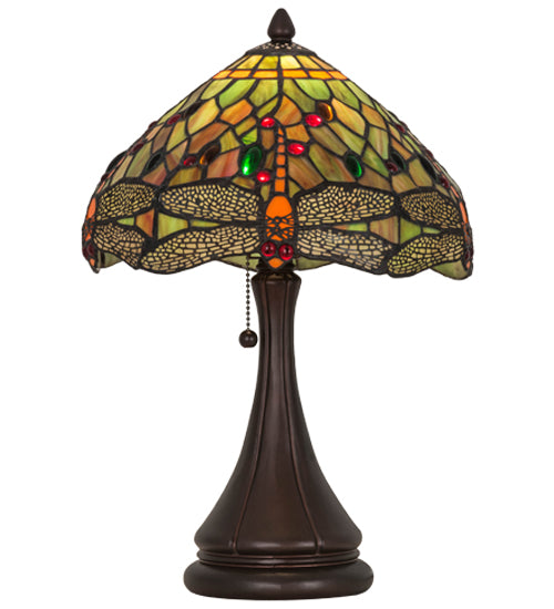 Meyda 18"H Tiffany Hanginghead Dragonfly Accent Lamp - 28460