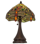 Meyda 18"H Tiffany Hanginghead Dragonfly Accent Lamp - 28460