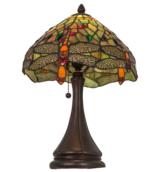 Meyda 18"H Tiffany Hanginghead Dragonfly Accent Lamp '28460