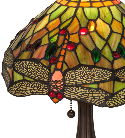 Meyda 18"H Tiffany Hanginghead Dragonfly Accent Lamp '28460