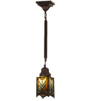 Meyda 5.5"Sq Cottage Mission Mini Pendant 29333