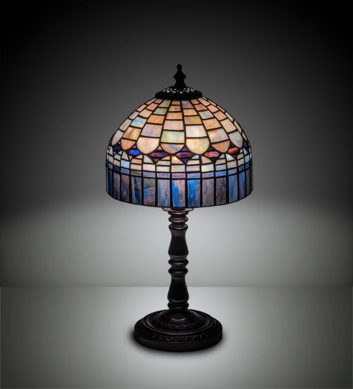 Meyda 14"H Tiffany Candice Mini Lamp - 29485