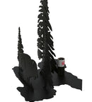 Meyda 14"H Buffalo W/Lighted Base Table Base 29683