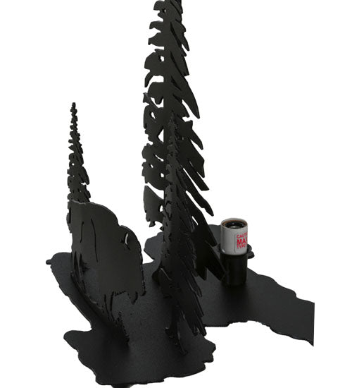 Meyda 14"H Buffalo W/Lighted Base Table Base 29683