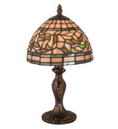 Meyda 13.5"H Tiffany Turning Leaf Mini Lamp '30314