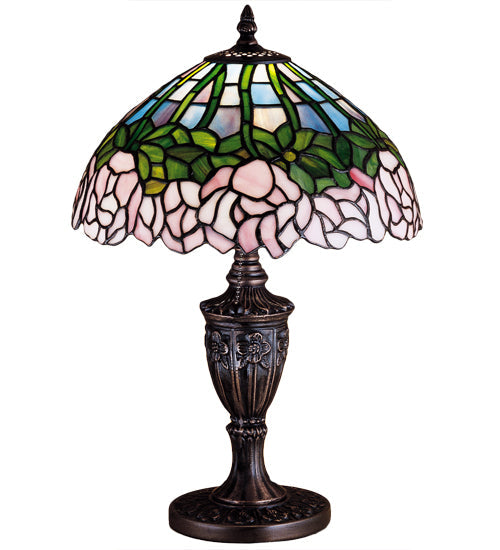 Meyda 18"H Cabbage Rose Accent Lamp - 30343