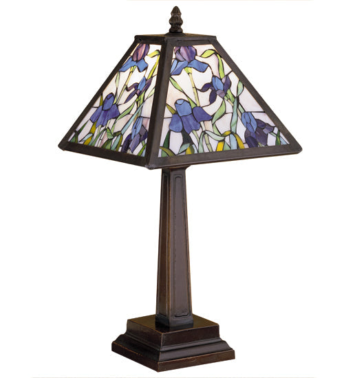 Meyda 19"H Mosaic Iris Accent Lamp 30886