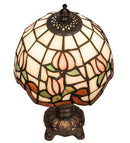 Meyda 12"H Roseborder Mini Lamp '31210