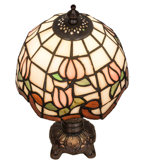 Meyda 12"H Roseborder Mini Lamp '31210