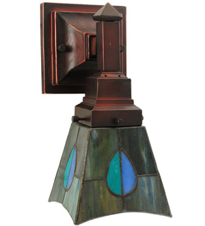 Meyda 5"W Mackintosh Leaf Wall Sconce '31229