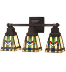 Meyda 20" Wide Prairie Wheat 3 Light Vanity Light 31248