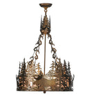 Meyda 22" Wide Moose at Dusk Inverted Pendant 31261
