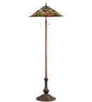 Meyda 64"H Tiffany Pond Lily Floor Lamp 32301