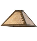 Meyda 16" Square Leaf Edge Shade 32504